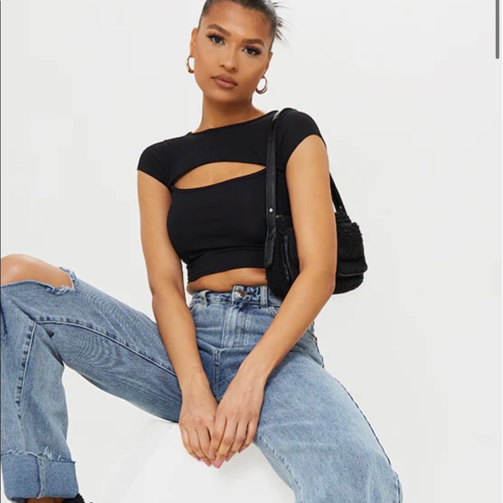 Women pretty little thing brand crop top, New with tag .